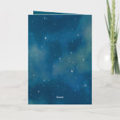 Celestial Ram Zodiac Symbol Fantasy Aries Birthday Karte (Rückseite)