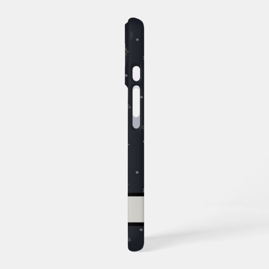 Celestial Raven Dark Academia Monogrammed iPhone 16 Hülle (Linke Seite)