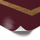 Celestial Red Gold Sun Moon Sterne Karten und Gesc Poster (Ecke)