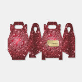 Celestial Red Wirbel & Stars Gable Gvor Box Geschenkschachtel (Ungefaltet)