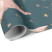Celestial Romance Dreamy Moon & Stars Valentine Se Geschenkpapier (Rolleneckpunkt)