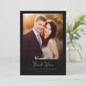 Celestial Romance Wedding Dankeskarte (Stehend Vorderseite)