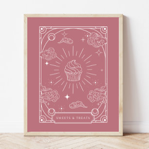 Celestial Rose Baby Dusche Süßigkeiten & Leckereie Poster