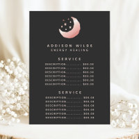 Celestial Rose Gold Crescent Moon Service Price