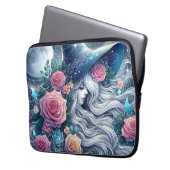 Celestial Rose Witch Dreamscape Laptopschutzhülle (Vorderseite Links)