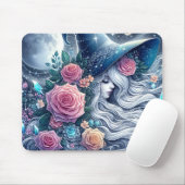 Celestial Rose Witch Dreamscape Mousepad (Mit Mouse)