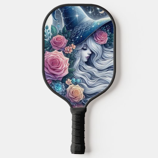 Celestial Rose Witch Dreamscape Pickleball Schläger (Rückseite)