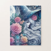 Celestial Rose Witch Dreamscape Puzzle (Vertikal)
