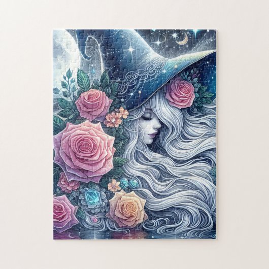 Celestial Rose Witch Dreamscape Puzzle (Vertikal)