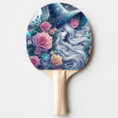 Celestial Rose Witch Dreamscape Tischtennis Schläger (Vorderseite)