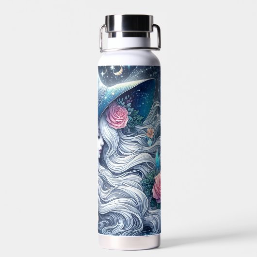 Celestial Rose Witch Dreamscape Trinkflasche (Rückseite)