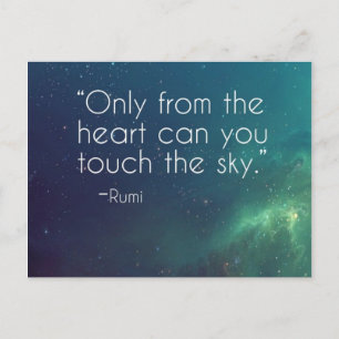 Celestial Rumi Zitat Postkarte