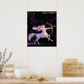 Celestial Sagittarius – Astrology Art Poster (Küche)