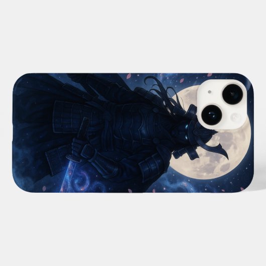 Celestial Samurai Phone Case | Dark Fantasy Anime (Rückseite (Horizontal))