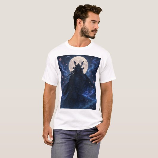 Celestial Samurai T - Shirt | Dark Fantasy Anime W (Vorne ganz)
