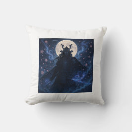 Celestial Samurai Throw Pillow | Anime Fantasy Kissen