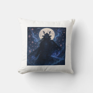 Celestial Samurai Throw Pillow Anime Fantasy Kissen