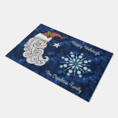 Celestial Santa Fußmatte (Schrägansicht)