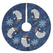 Celestial Santa Polyester Weihnachtsbaumdecke (Vorderseite)