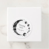Celestial Schwarz-weiß Moon Phase Wedding Vielen D Geschenkanhänger (Beispiel)