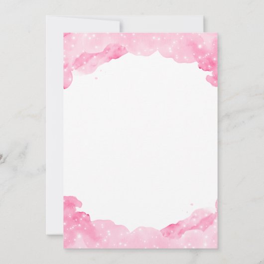 Celestial Scorpio Astrologie Baby Dusche Einladung (Rückseite)