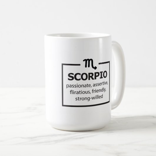 Celestial Scorpio Klassische Tasse (VorderseiteRechts)