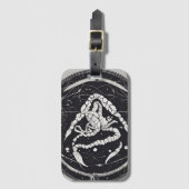 Celestial Scorpio Zodiac Sign Gepäckanhänger (Vorderseite Vertikal)