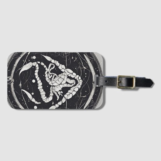Celestial Scorpio Zodiac Sign Gepäckanhänger (Vorderseite (Horizontal))