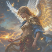 Celestial Sentinel - Engel der Morgendämmerung und Aufkleber (Vorderseite)