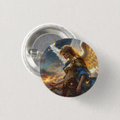 Celestial Sentinel - Engel der Morgendämmerung und Button (Vorne & Hinten)