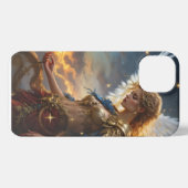 Celestial Sentinel - Engel der Morgendämmerung und iPhone Hülle (Rückseite (Horizontal))