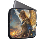 Celestial Sentinel - Engel der Morgendämmerung und Laptopschutzhülle (Vorne Rechts)