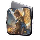 Celestial Sentinel - Engel der Morgendämmerung und Laptopschutzhülle (Vorderseite Links)