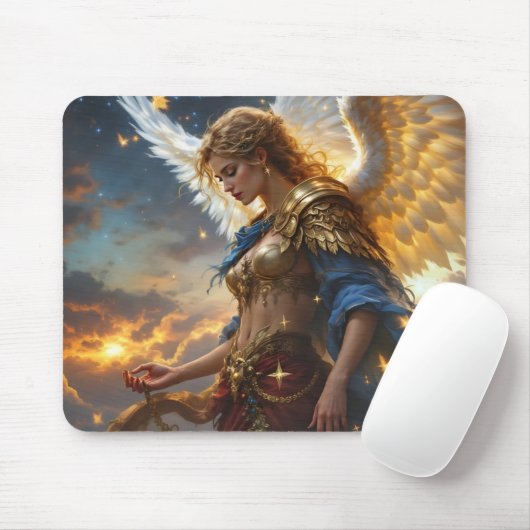 Celestial Sentinel - Engel der Morgendämmerung und Mousepad (Mit Mouse)