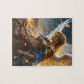 Celestial Sentinel - Engel der Morgendämmerung und Puzzle (Horizontal)