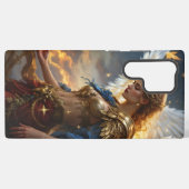 Celestial Sentinel - Engel der Morgendämmerung und Samsung Galaxy Hülle (Rückseite (Horizontal))
