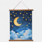 Celestial Serenity Wandteppich Mit Holzrahmen (Vorderseite)