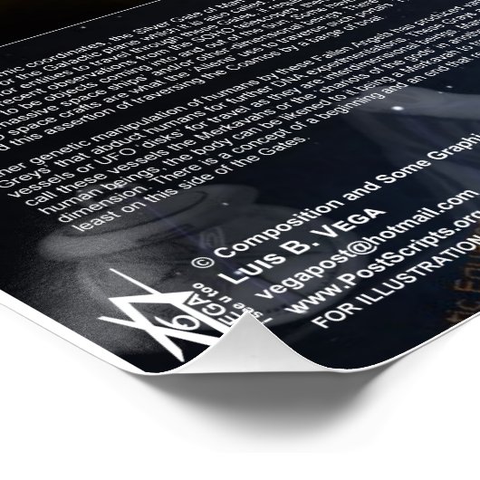 Celestial Silver Gate Poster (Ecke)