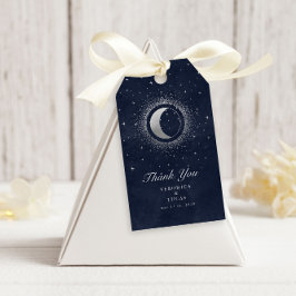 Celestial Silver Moon Wedding Vielen Dank für Ihre Geschenkanhänger