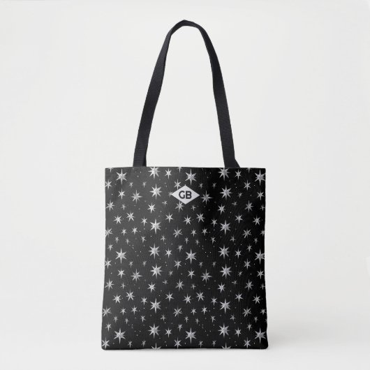 Celestial Silver Star Muster Tasche (Vorderseite)