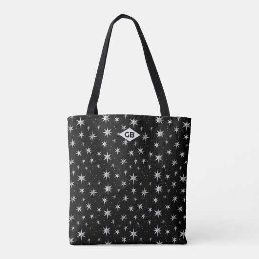 Celestial Silver Star Muster Tasche (Rückseite)