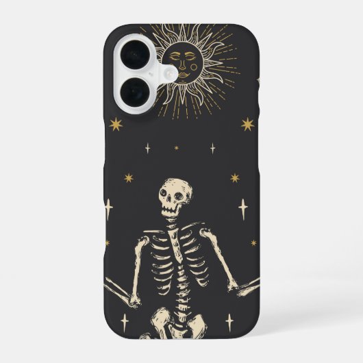 Celestial Skeleton iPhone 16 Hülle (Rückseite)