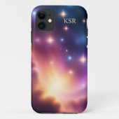 Celestial Skies Monogram Case-Mate iPhone Hülle (Rückseite)