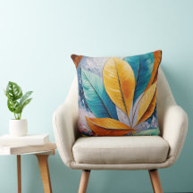 Celestial Sky Blätter | Sunlit Abstrakte Kunst