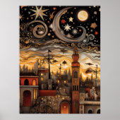 Celestial Sky Boho Poster (Vorne)