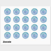 Celestial Sky Galaxy Baby Shower Fevor Stickers (Blatt)
