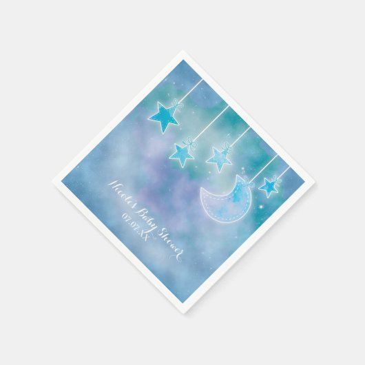Celestial Sky Galaxy Cosmic Baby Dusche Napkins Serviette (Ecke)