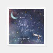 Celestial Sky Moon & Stars Babydusche Serviette (Vorderseite)