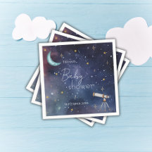 Celestial Sky Moon & Stars Babydusche