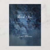 Celestial Sky Silver Vielen Dank Empfang Card Postkarte (Vorderseite)